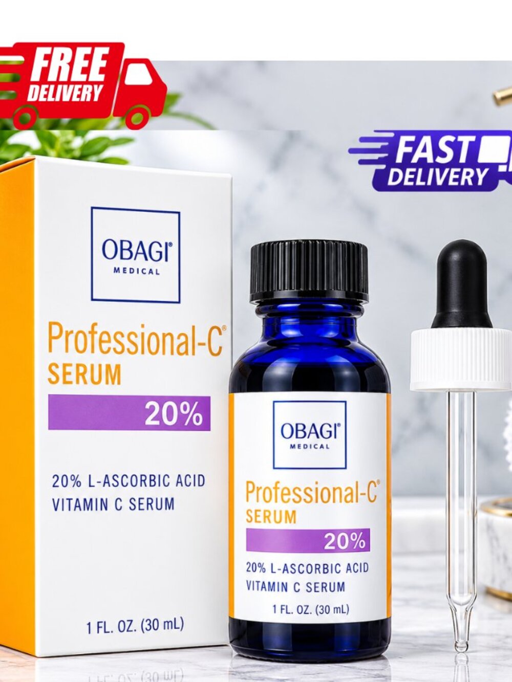 Obagi Professional-C 20% Vitamin C serum 1oz / 30ml anti-Aging Brightening NIB
